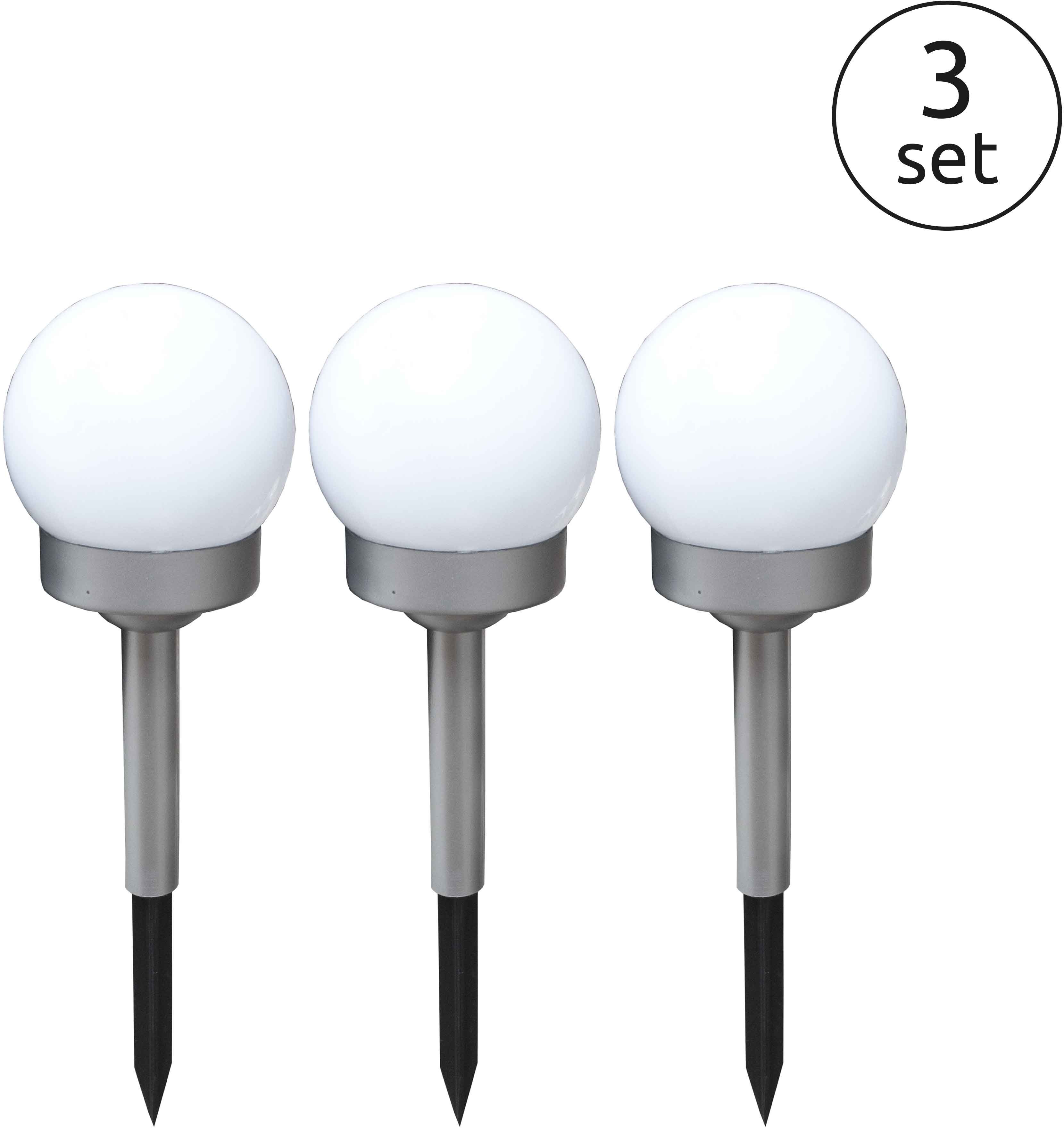 Globo Lighting Solar stojaca lampa 1x0.06 W biela-strieborná 33770-3