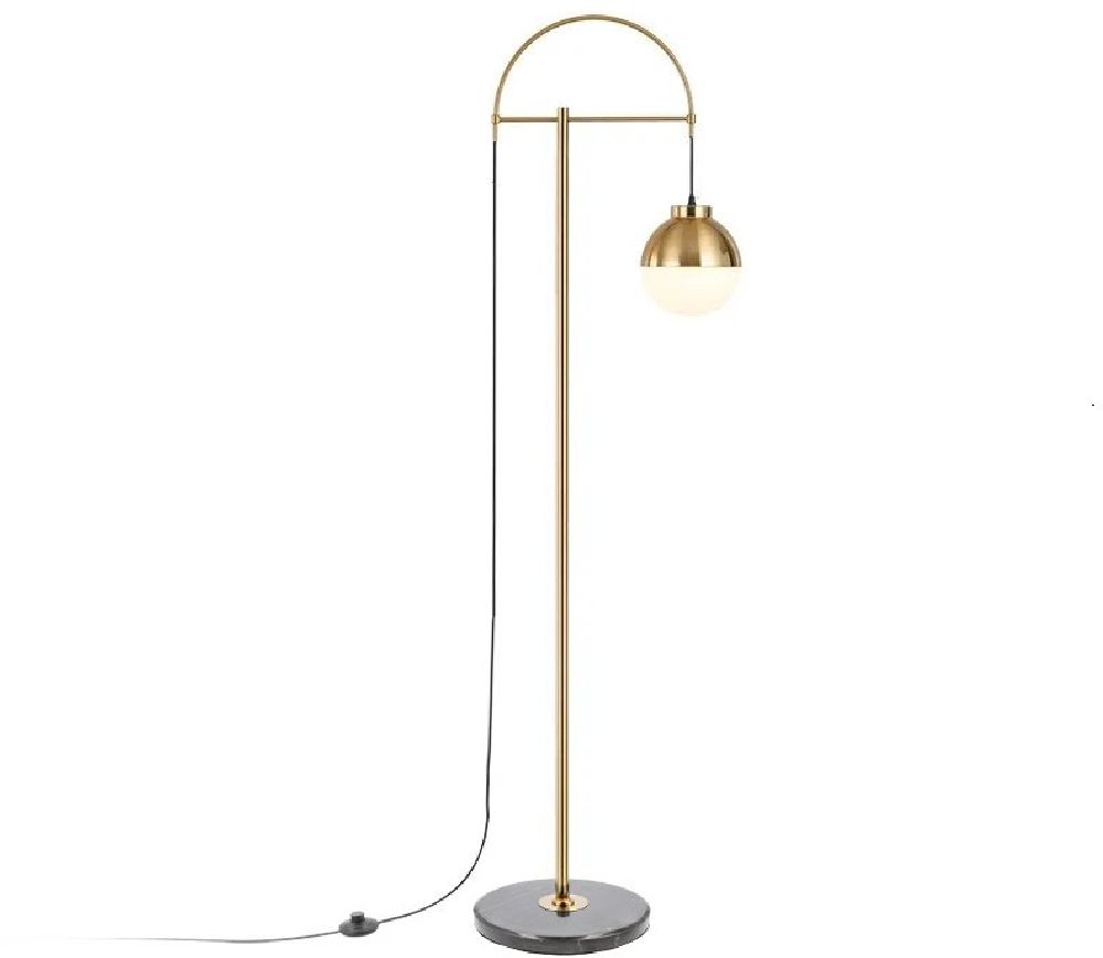 GTV Abies stojaca lampa 1x40 W zlatá LP-ABIESF-40-DEC