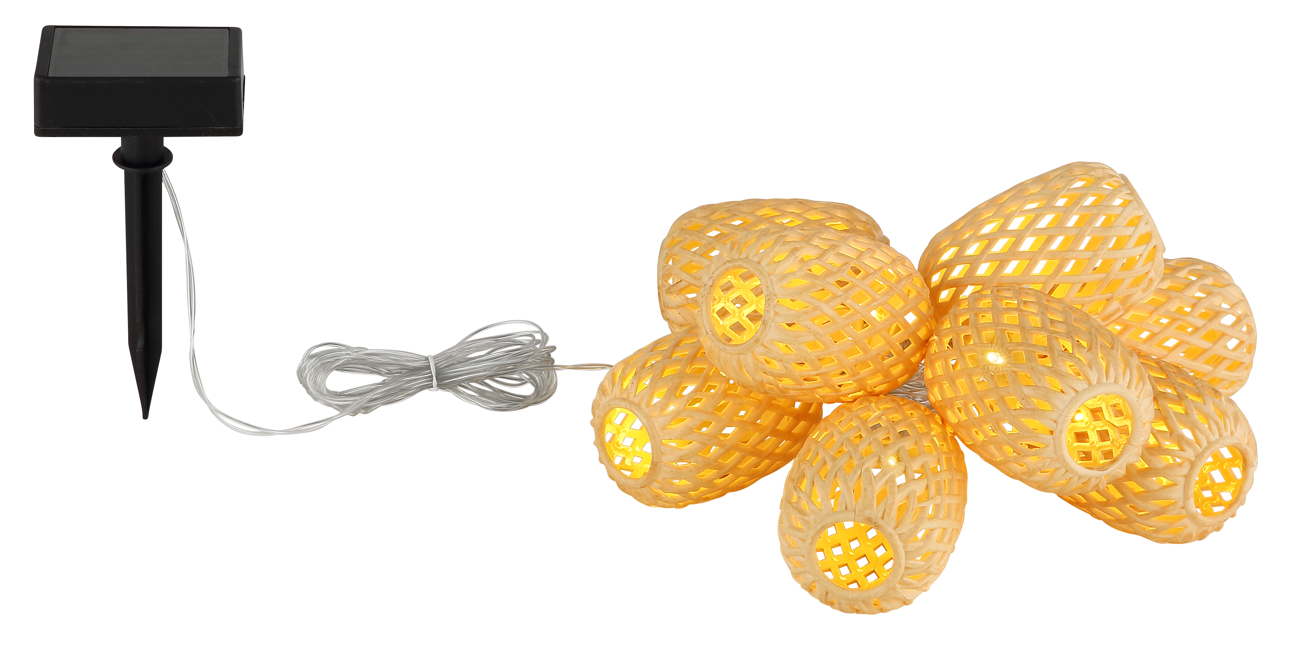 Globo Lighting Solar vonkajšia girlanda 1x0.06 W čierna 36129-8