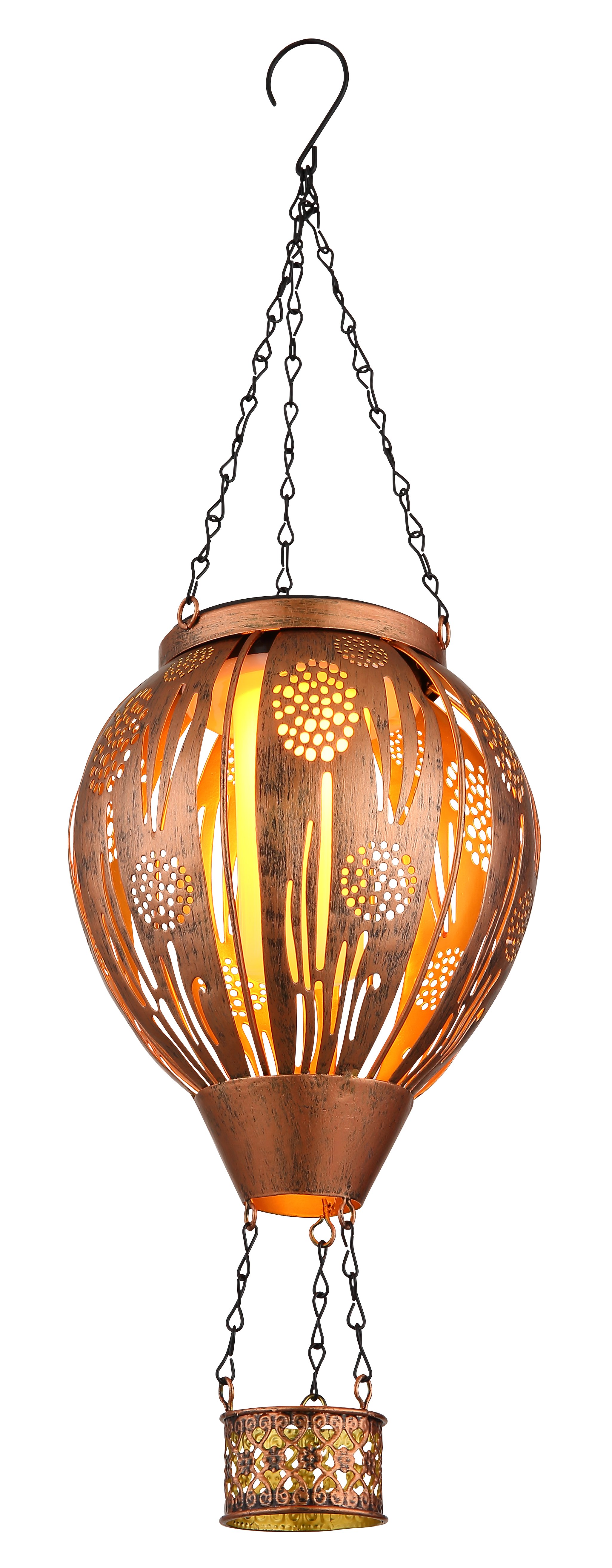 Globo Lighting Solar solárna závesná lampa 1x0.02 W medená 36140