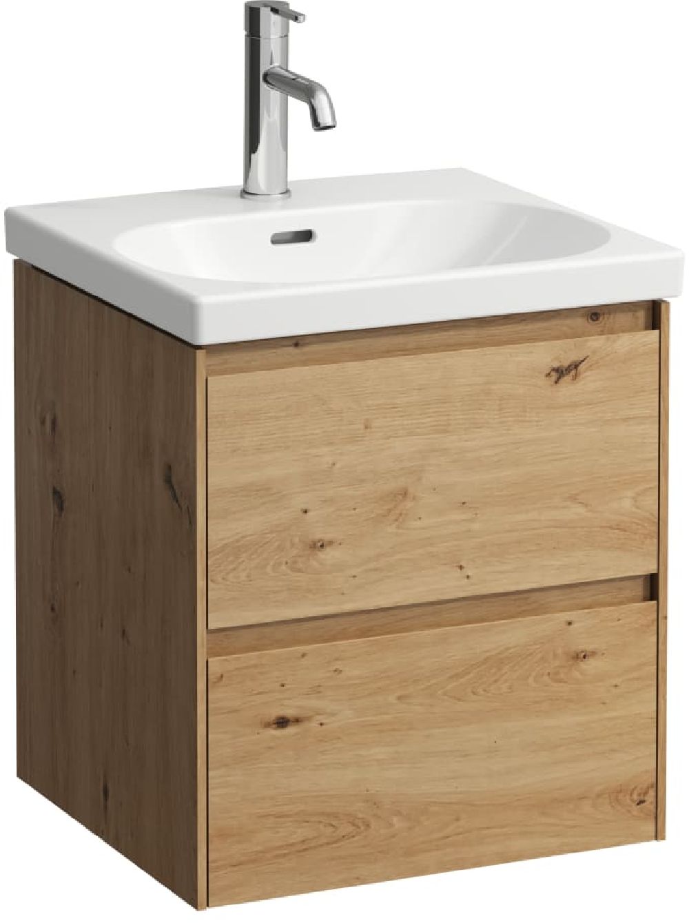 Laufen Lani skrinka 48x45x51.5 cm závesná kúpeľňová skrinka pod umývadlo dub H4035121122671