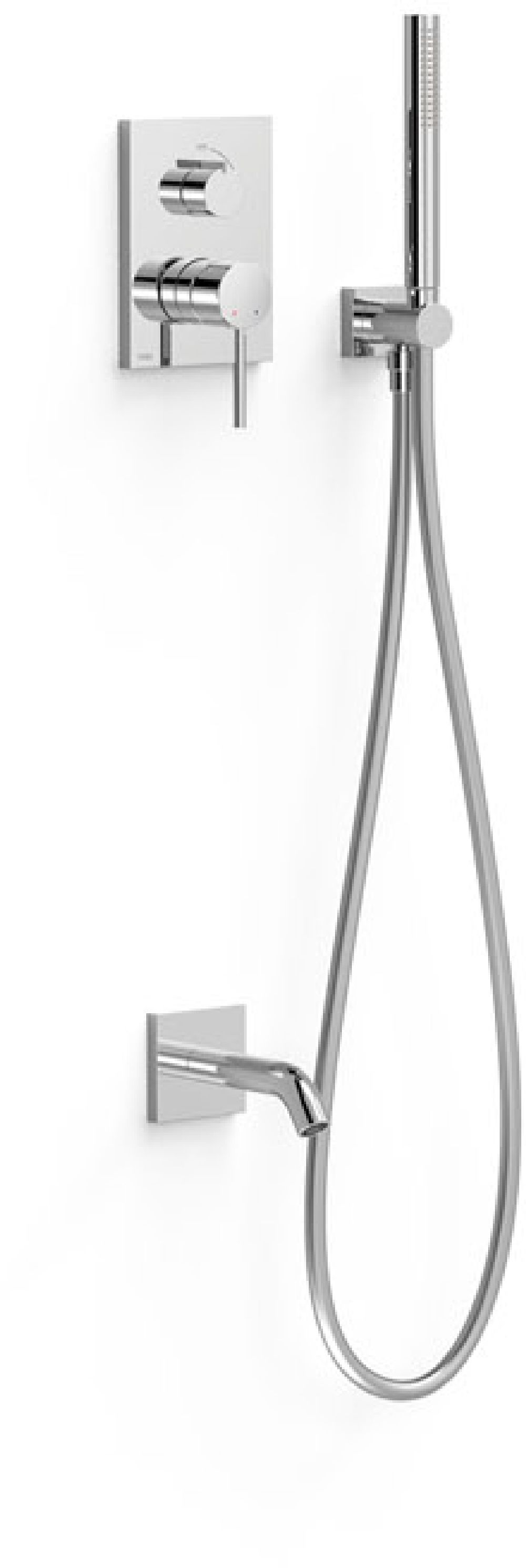 Tres Max-Tres súprava vaňová/sprchová podomietková chrómová 06228006