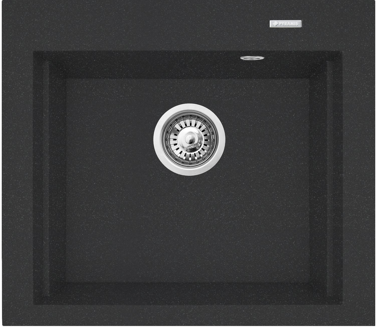Pyramis Siros granitový drez 57x51.5 cm čierna 070084901