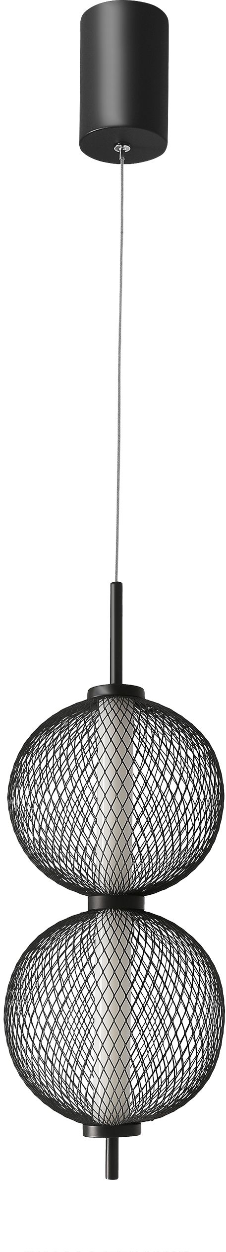 Candellux Puma závesné svietidlo 1x10 W čierna 32-35356