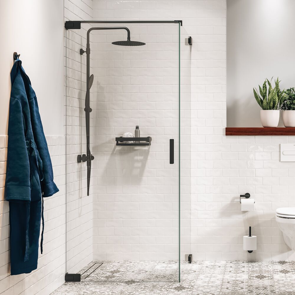 Sealskin Pure stena sprchovacieho kúta 90 cm grafitová brúsený/sklo priehľadné PU230906195100