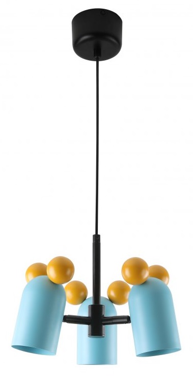 GTV Mouse závesné svietidlo 3x25 W modrá OS-MOUS-25-DEC