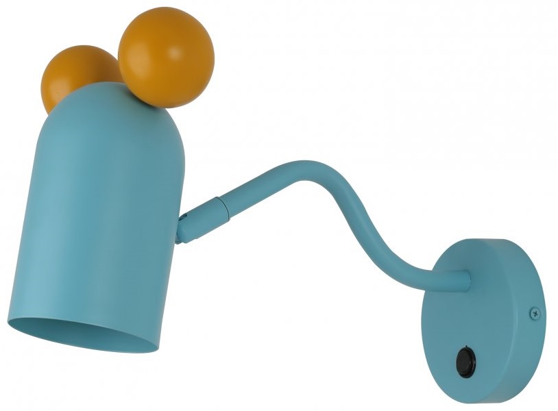 GTV Mouse nástenná lampa 1x25 W modrá OS-MOUSW-25-DEC