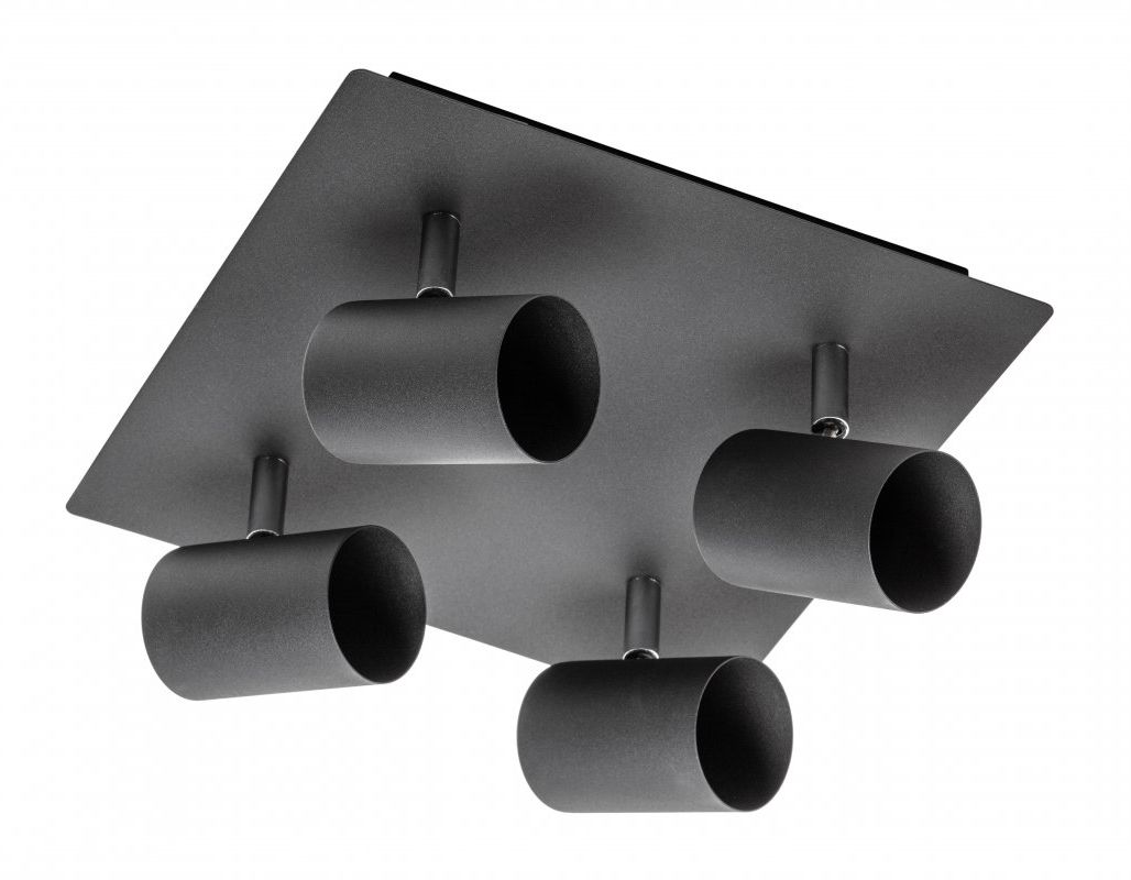 GTV Veneto stropné svietidlo 4x20 W čierna OS-VEN20WOK4-10