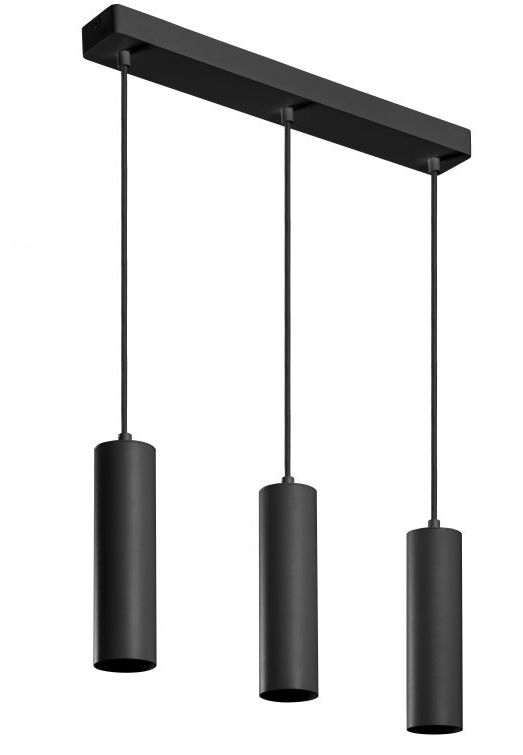 GTV Tresos závesné svietidlo 3x20 W čierna OS-TRESD320W-00