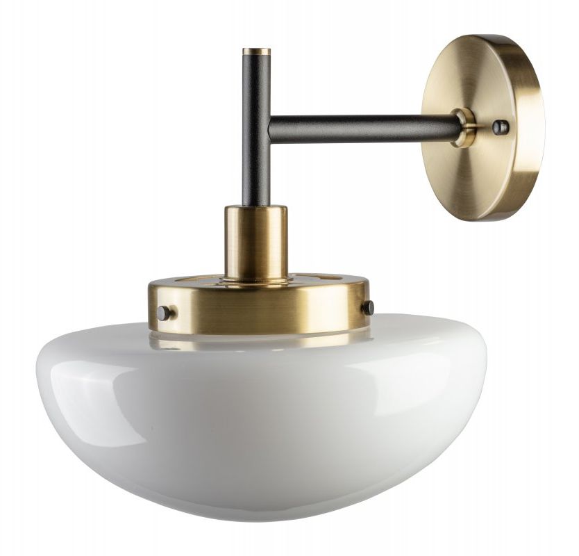GTV Lamia nástenná lampa 1x40 W čierna-zlatá OS-LAM2-11-DEC