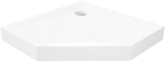 New Trendy Mild Stone päťuholníková sprchová vanička 80x80 cm biela B-0518