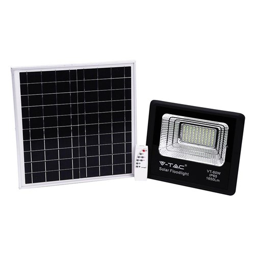 V-TAC solárna závesná lampa 1x20 W čierna 8575