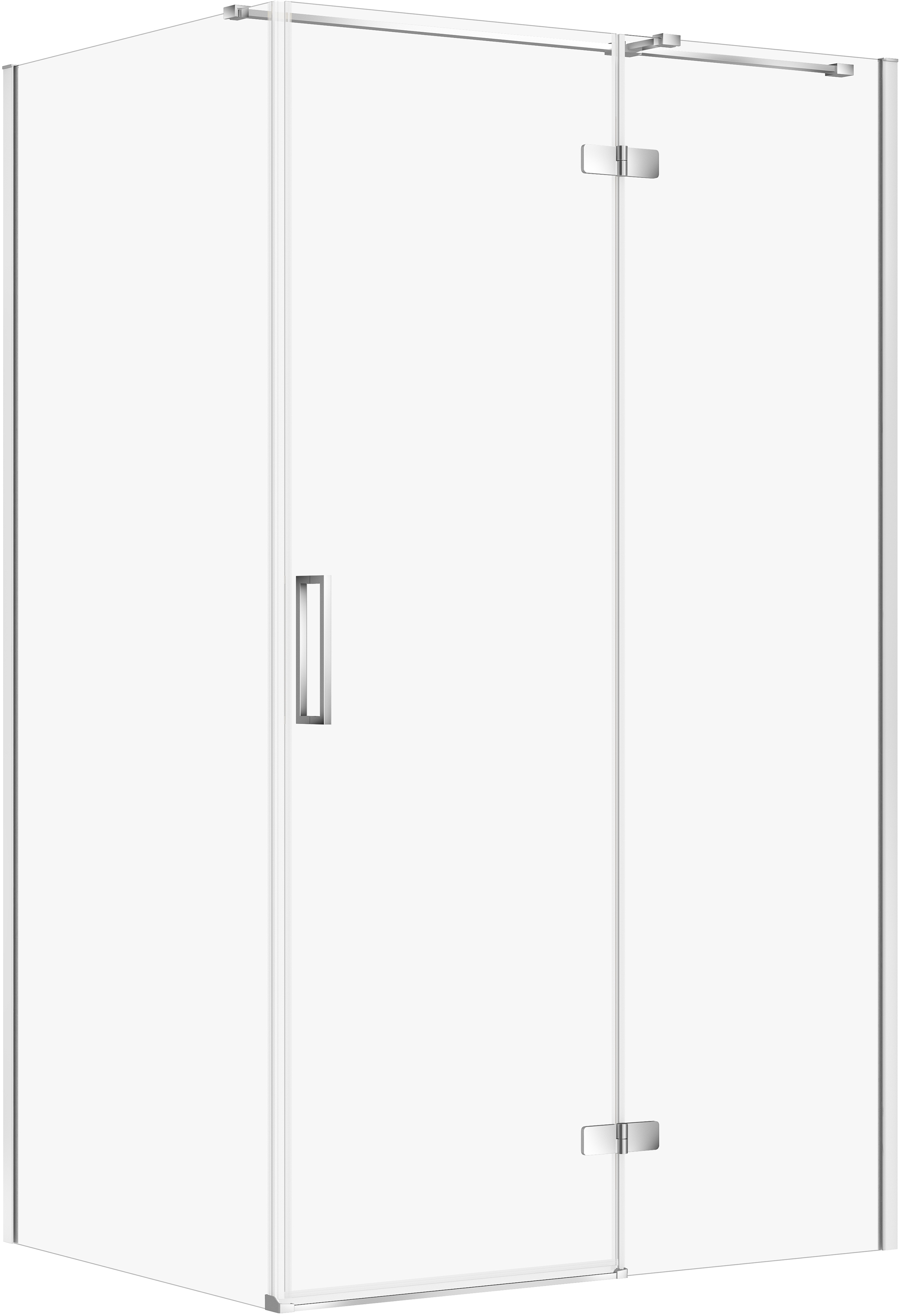 Cersanit City sprchovací kút 120x90 cm štvorcová chromová lesklé/priehľadné sklo S584-088