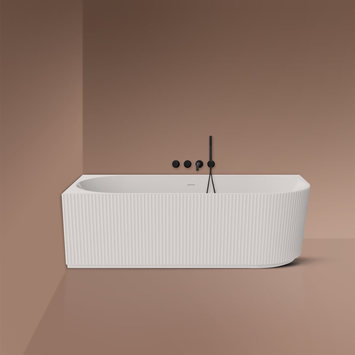 Oltens Hamnes rohová vaňa 160x75 cm oválne biela 11010000