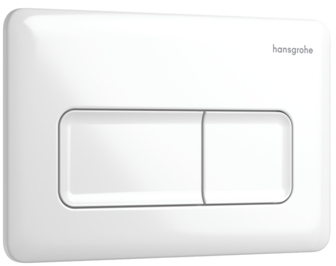 Hansgrohe iFrame Original Q splachovacie tlačidlo do toalety biela 66001450