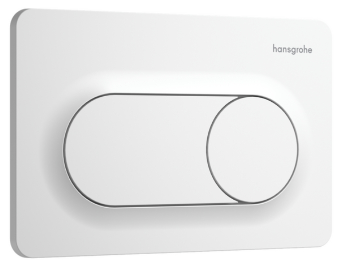 Hansgrohe iFrame Original S splachovacie tlačidlo do toalety biela 66002700