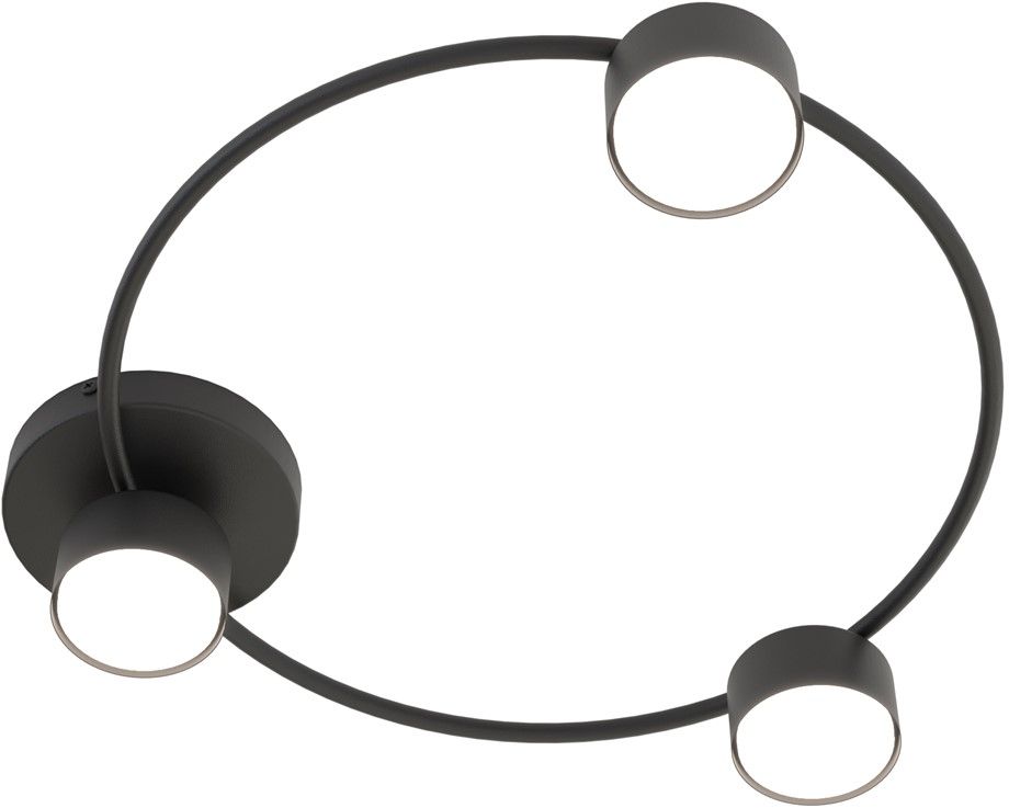 Emibig Lucio stropné svietidlo 3x12 W čierna 1450/3