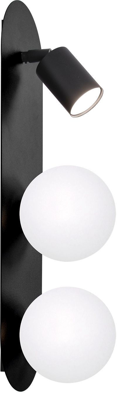 Kaja Aries nástenná lampa 3x10 W biela-čierna K-5481