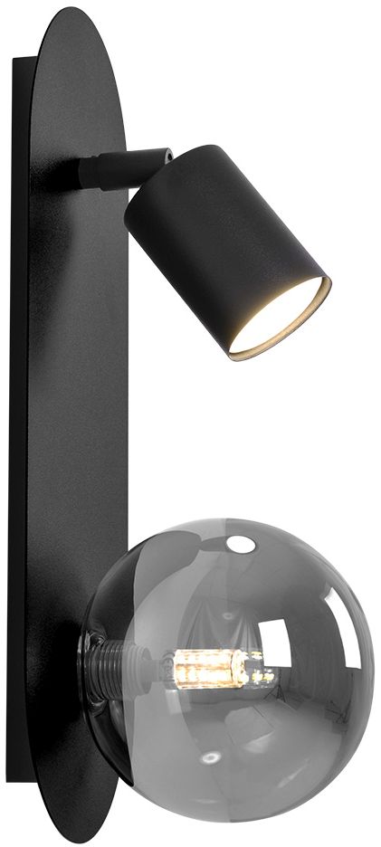 Kaja Aries nástenná lampa 2x10 W čierna-grafitová K-5482