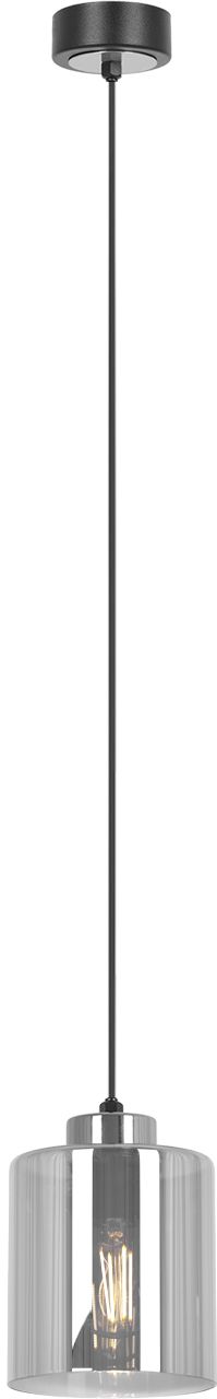 Kaja Luna závesné svietidlo 1x15 W čierna-strieborná-grafitová K-5525