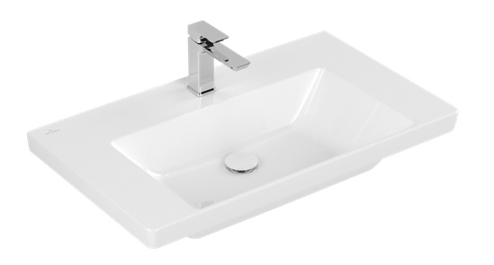 Villeroy & Boch Subway 3.0 umývadlo 80x47 cm obdĺžnik klasické umývadlo-umývadlo na nábytok biela 4A708101