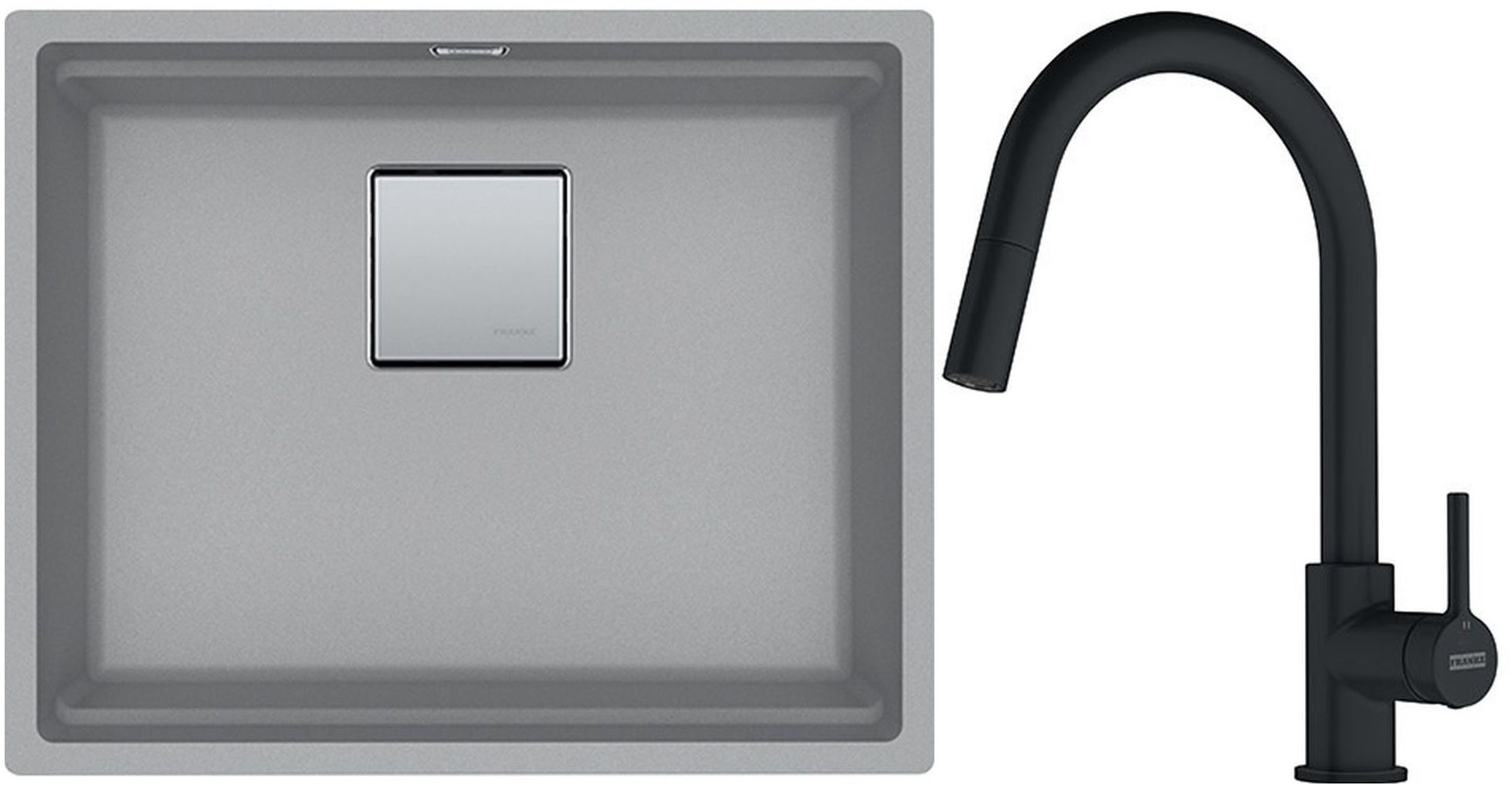 Súprava granitový drez Franke Kanon 125.0641.422, kuchynská batéria Franke Lina 115.0626.053