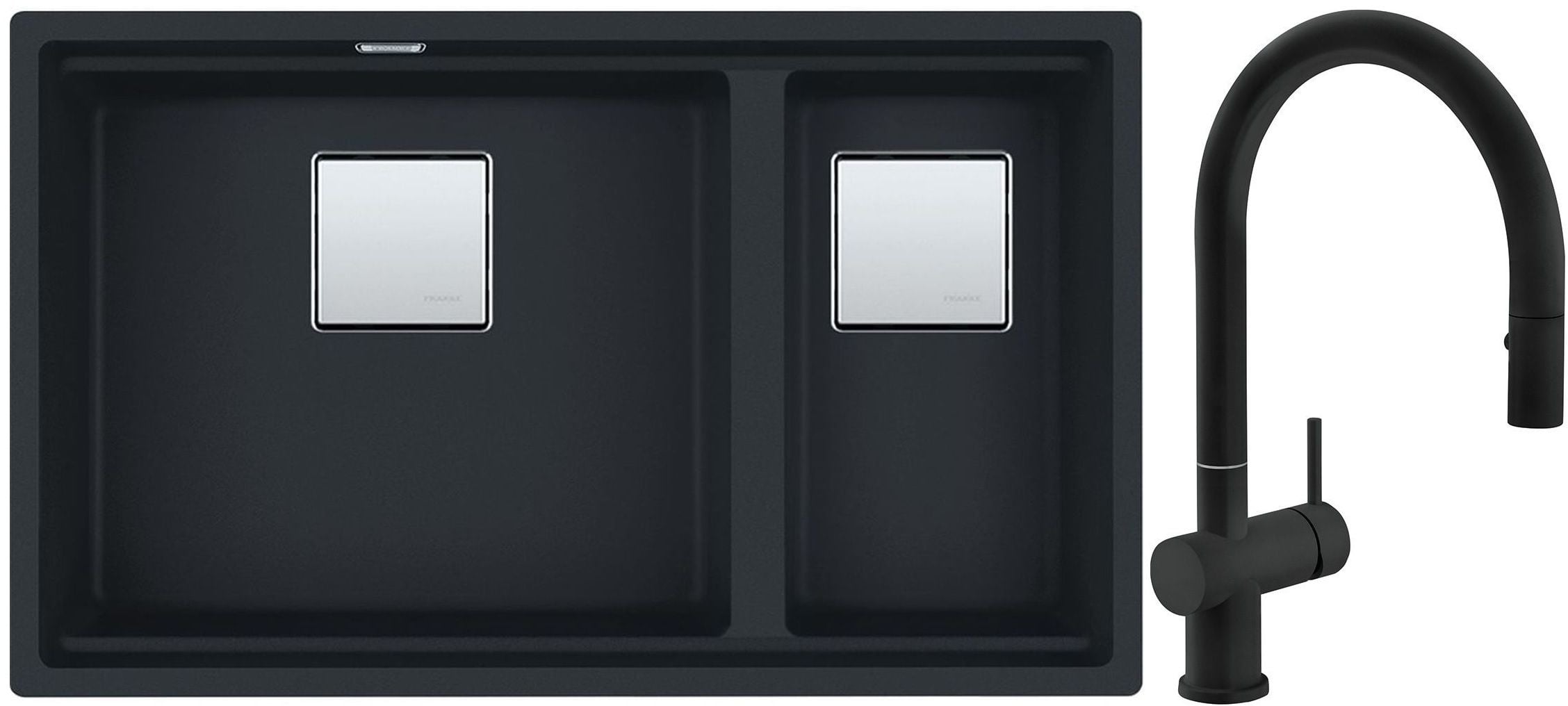 Súprava granitový drez Franke Kanon 125.0633.004, kuchynská batéria Franke Active Neo 115.0653.404