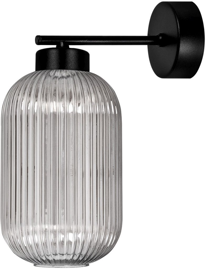 Kaja Silva nástenná lampa 1x15 W čierna-grafitová K-5757