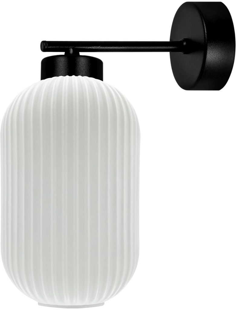 Kaja Vilar nástenná lampa 1x15 W biela-čierna K-5737