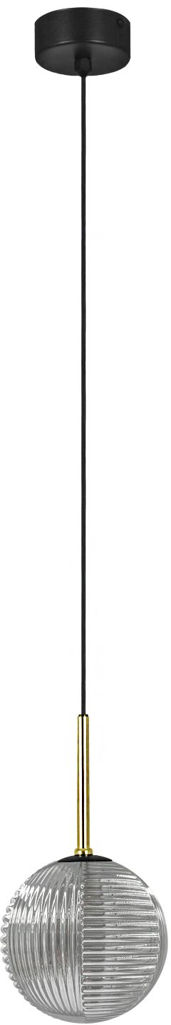 Kaja Fado závesné svietidlo 1x10 W čierna-zlatá-grafitová K-5690