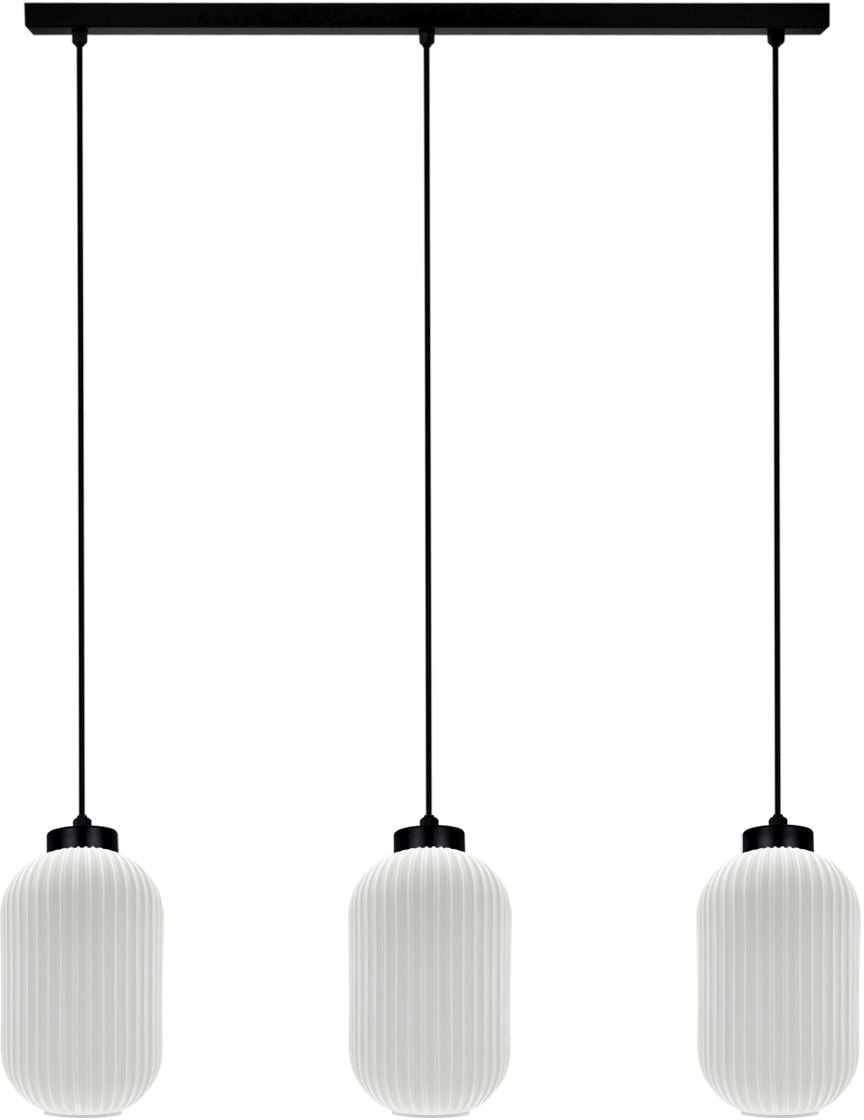 Kaja Vilar závesné svietidlo 3x15 W biela-čierna K-5734