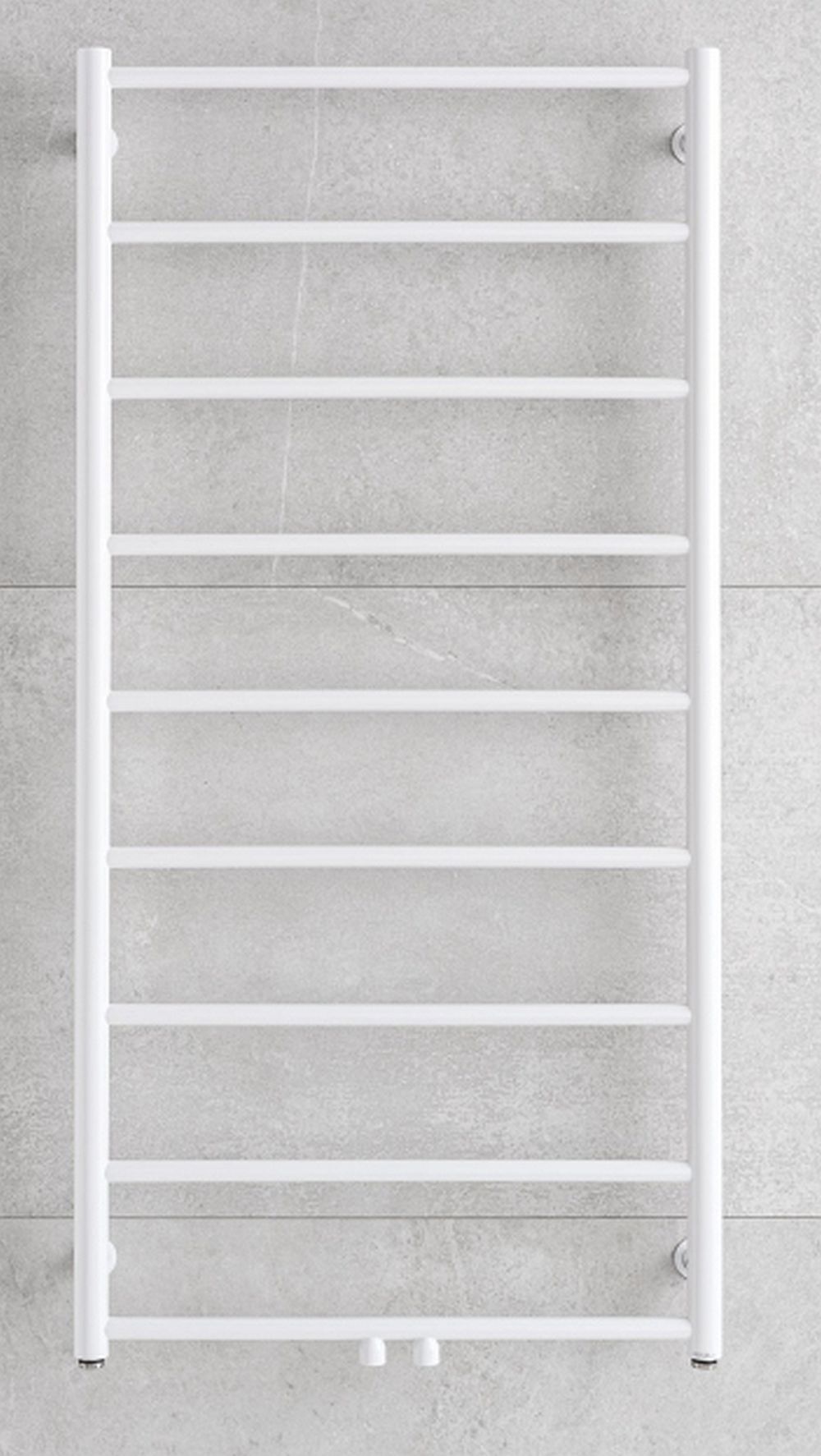 P.M.H. Naas kúpeľňový radiátor rebríkový 121x50 cm biela NS3W-M