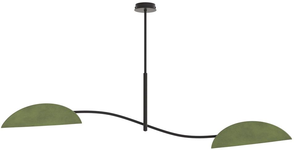 Emibig Lotus stropné svietidlo 2x10 W zelená 1461/2