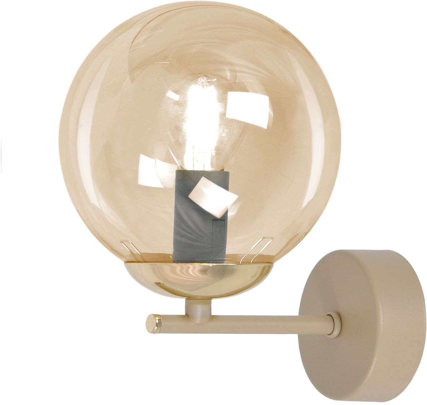 Kaja Felix nástenná lampa 1x10 W jantárová-béžová K-5785
