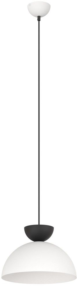 Emibig Lunaro závesné svietidlo 1x12 W biela-čierna 1475/1L