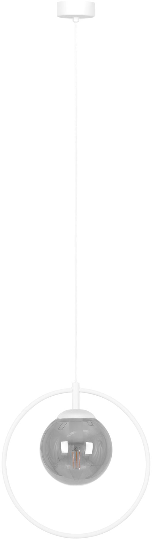 Kaja Arlena závesné svietidlo 1x10 W biela-grafitová K-5475