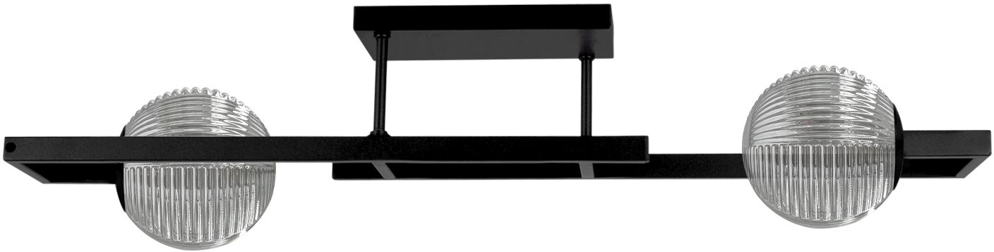 Kaja Tores stropné svietidlo 2x10 W čierna-grafitová K-5770