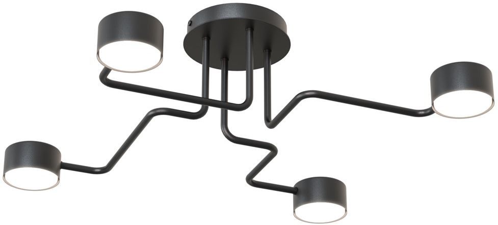 Emibig Kurage stropné svietidlo 4x12 W čierna 1442/4