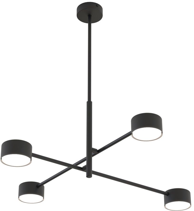 Emibig Natsu stropné svietidlo 4x12 W čierna 1444/4