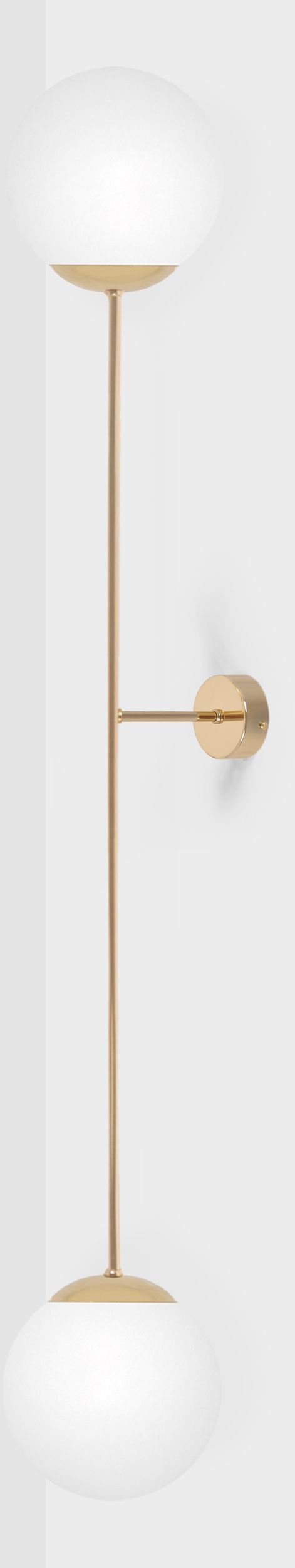 Kaja Lumia nástenná lampa 2x15 W biela-zlatá K-5407