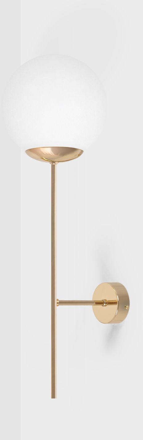 Kaja Lumia nástenná lampa 1x15 W biela-zlatá K-5406