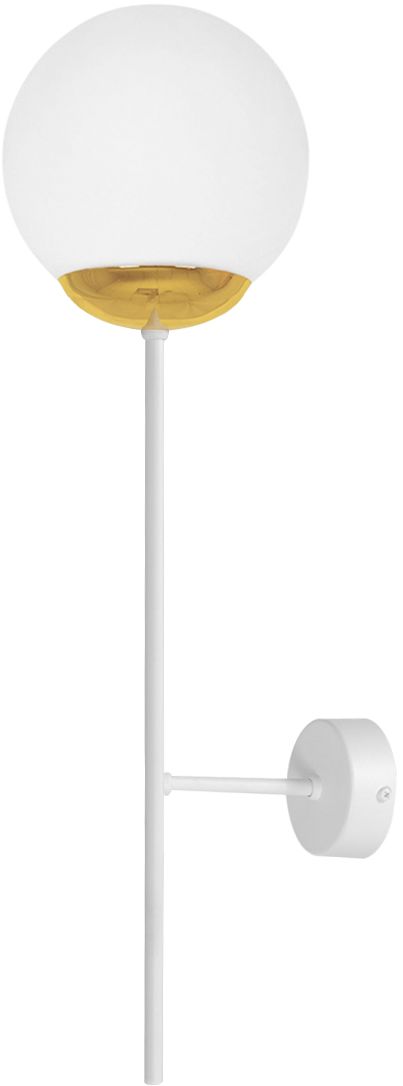 Kaja Elmo nástenná lampa 1x10 W biela-zlatá K-5316