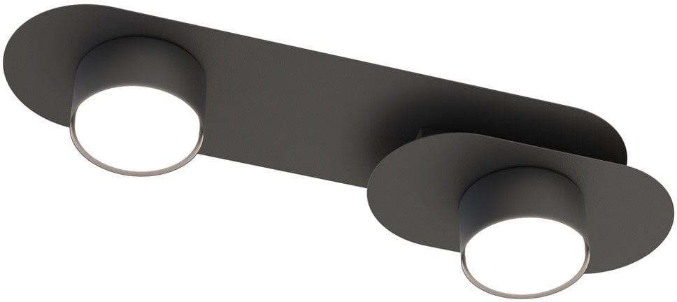 Emibig Stilo stropné svietidlo 2x12 W čierna 1449/2