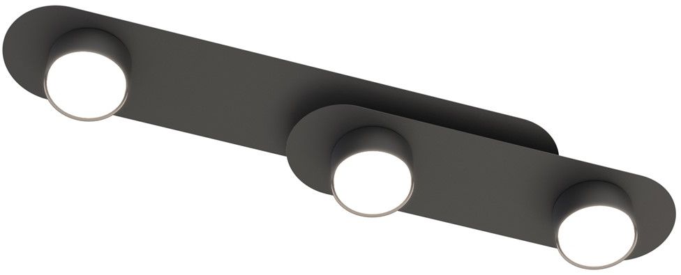 Emibig Stilo stropné svietidlo 3x12 W čierna 1449/3