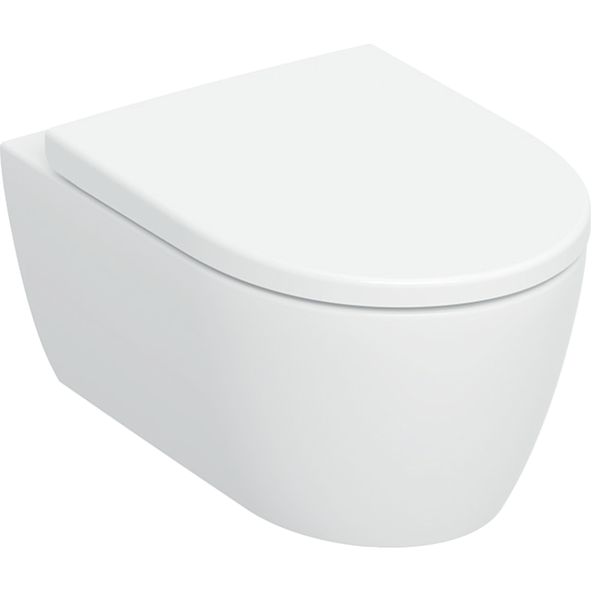 Geberit iCon wc misa s pomaly sa sklápajúcim sedadlom závesné bez oplachovacieho kruhu s vírivým splachovaním biela lesklá 503.046.00.1