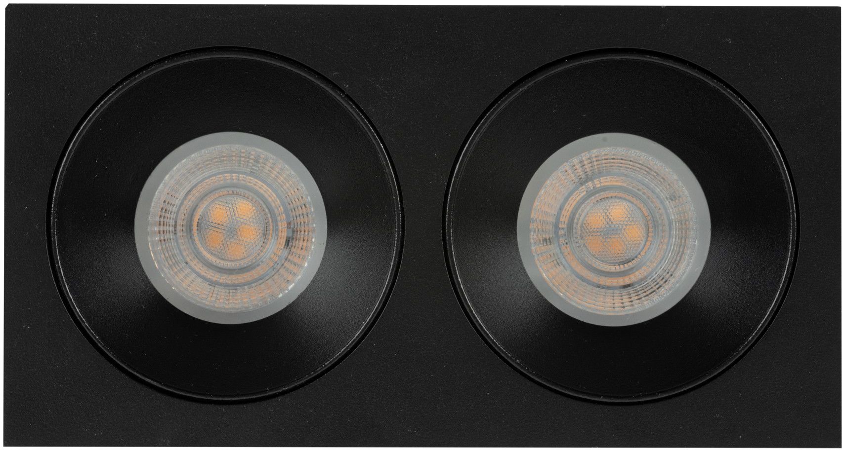 TK Lighting Prisma zapustené svietidlo 2x10 W čierna 10579