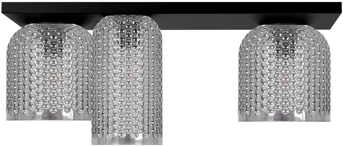 Kaja Inga stropné svietidlo 3x15 W čierna-grafitová K-5636