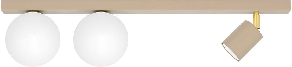 Kaja Aspa stropné svietidlo 3x10 W biela-zlatá-béžová K-5830