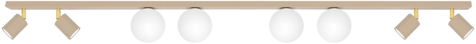 Kaja Aspa stropné svietidlo x10 W biela-zlatá-béžová K-5833