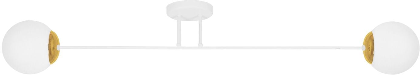 Kaja Elmo stropné svietidlo 2x10 W biela-zlatá K-5315